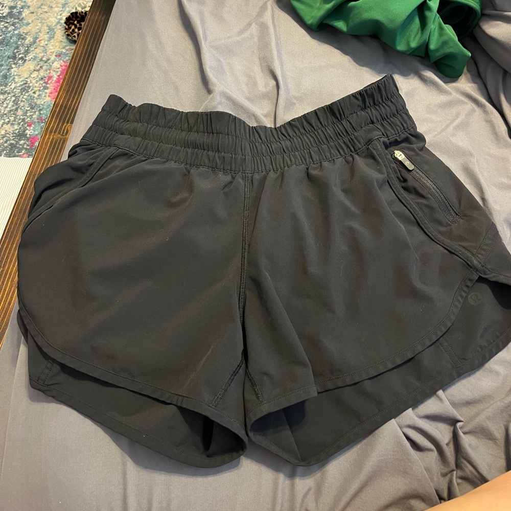 Black lululemon tracker short